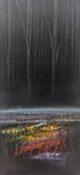 Original art for sale at UGallery.com | Night Light by George Peebles | $1,300 | oil painting | 24' h x 12' w | thumbnail 1