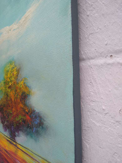 October Maple by George Peebles |  Side View of Artwork 