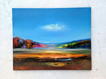Original art for sale at UGallery.com | Pastoral Lane by George Peebles | $1,375 | oil painting | 24' h x 30' w | thumbnail 3