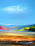 Original art for sale at UGallery.com | Pastoral Lane by George Peebles | $1,375 | oil painting | 24' h x 30' w | thumbnail 4