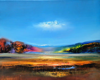 oil painting by George Peebles titled Pastoral Lane