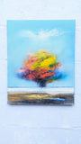 Original art for sale at UGallery.com | Seasonal Tree by George Peebles | $600 | oil painting | 20' h x 16' w | thumbnail 3
