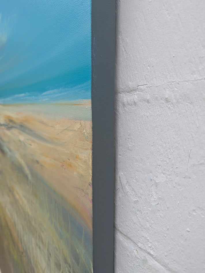 Secluded Beach by George Peebles |  Side View of Artwork 