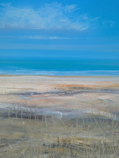 Secluded Beach by George Peebles |   Closeup View of Artwork 