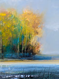 Original art for sale at UGallery.com | Tranquil Day by George Peebles | $4,200 | oil painting | 30' h x 60' w | thumbnail 4
