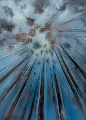 Original art for sale at UGallery.com | Tree Scape by George Peebles | $2,975 | oil painting | 40' h x 30' w