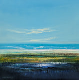 Original art for sale at UGallery.com | Water Wonder Land by George Peebles | $3,800 | oil painting | 36' h x 36' w | thumbnail 1