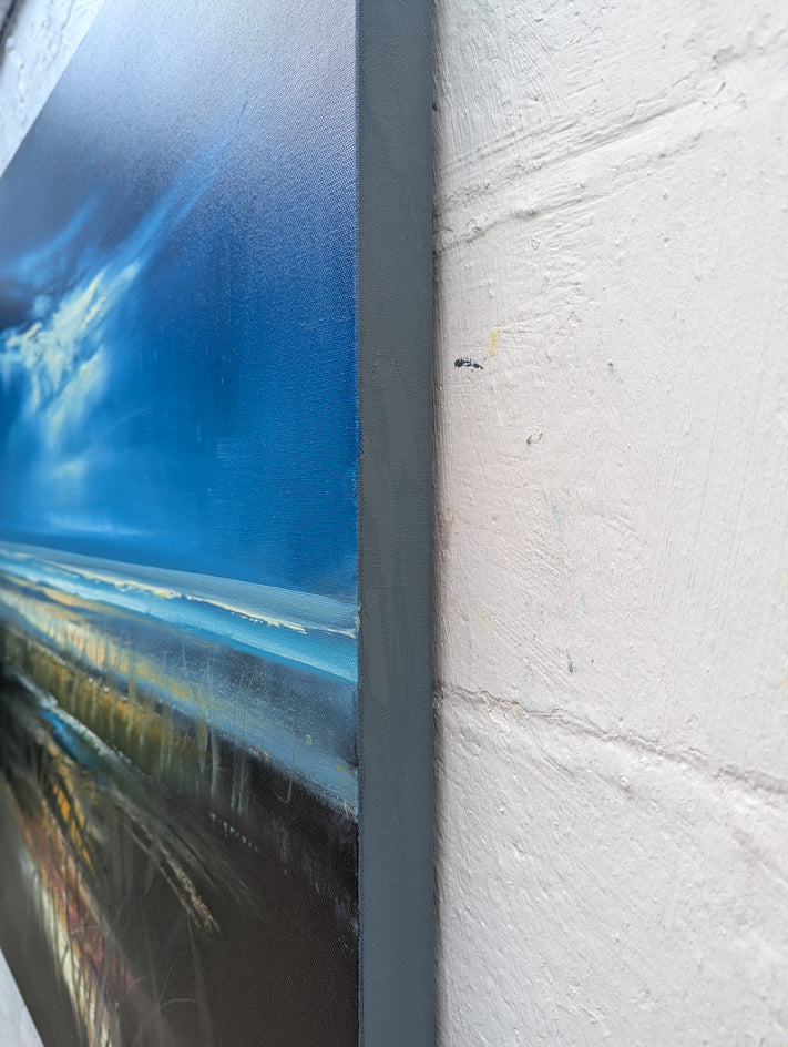 Woody Blues by George Peebles |  Side View of Artwork 