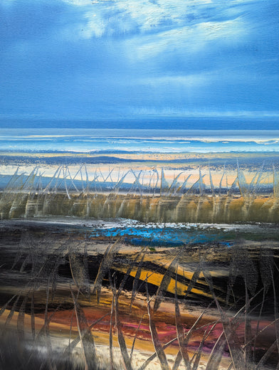 Woody Blues by George Peebles |   Closeup View of Artwork 