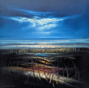 oil painting by George Peebles titled Woody Blues