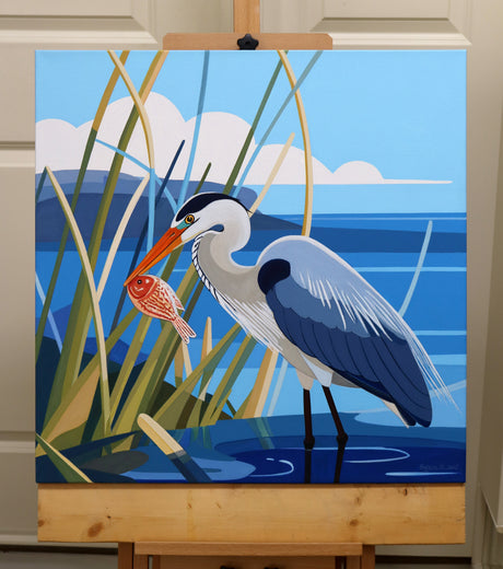 Bird. Catching by Guigen Zha |  Context View of Artwork 