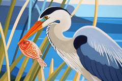 Original art for sale at UGallery.com | Bird. Catching by Guigen Zha | $1,550 | acrylic painting | 24' h x 24' w | thumbnail 4