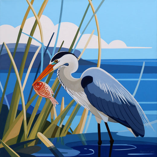 Bird. Catching by Guigen Zha |  Artwork Main Image 