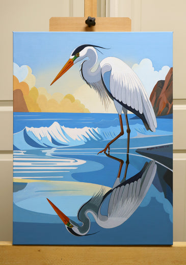 Bird. Contemplation by Guigen Zha |  Context View of Artwork 