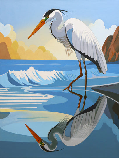 Bird. Contemplation by Guigen Zha | Artwork Main Image