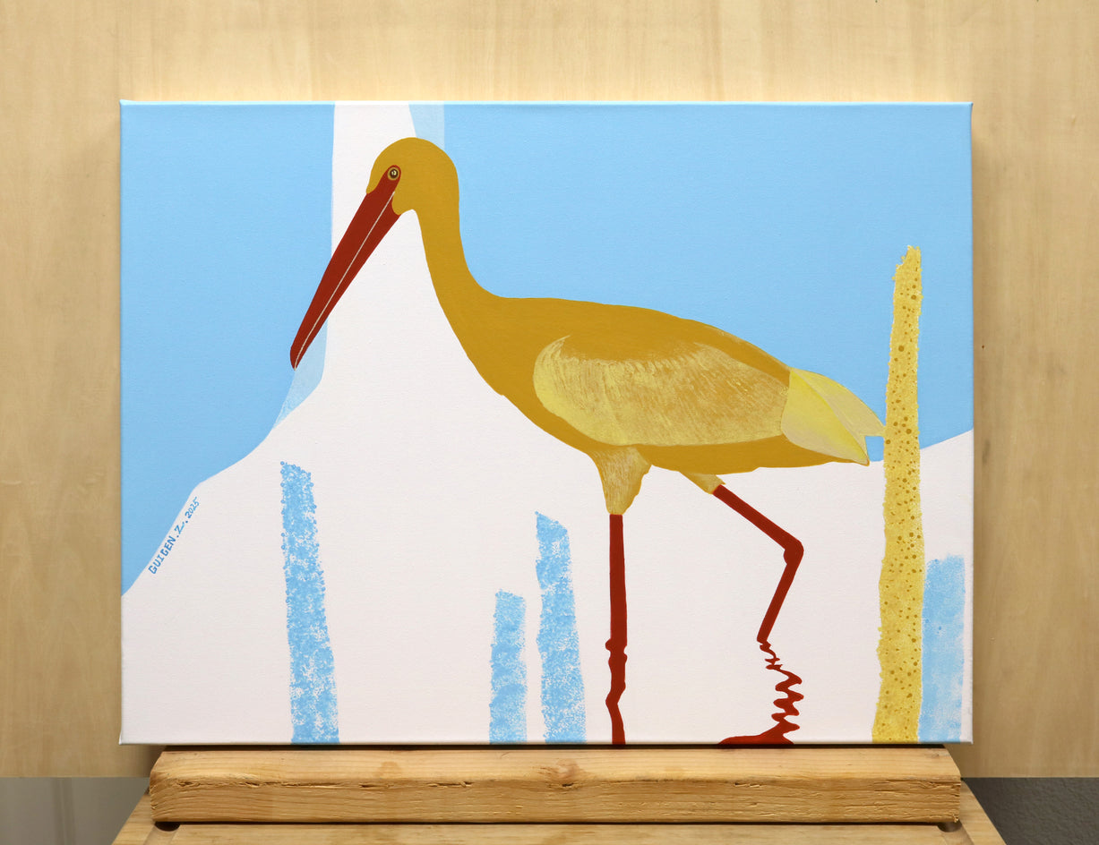 Bird. River by Guigen Zha |  Context View of Artwork 