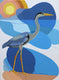 Original art for sale at UGallery.com | Bird. Ocean by Guigen Zha | $900 | acrylic painting | 24' h x 18' w | thumbnail 1