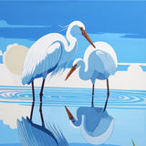 Original art for sale at UGallery.com | Bird. Tranquility by Guigen Zha | $950 | acrylic painting | 24' h x 18' w | thumbnail 4