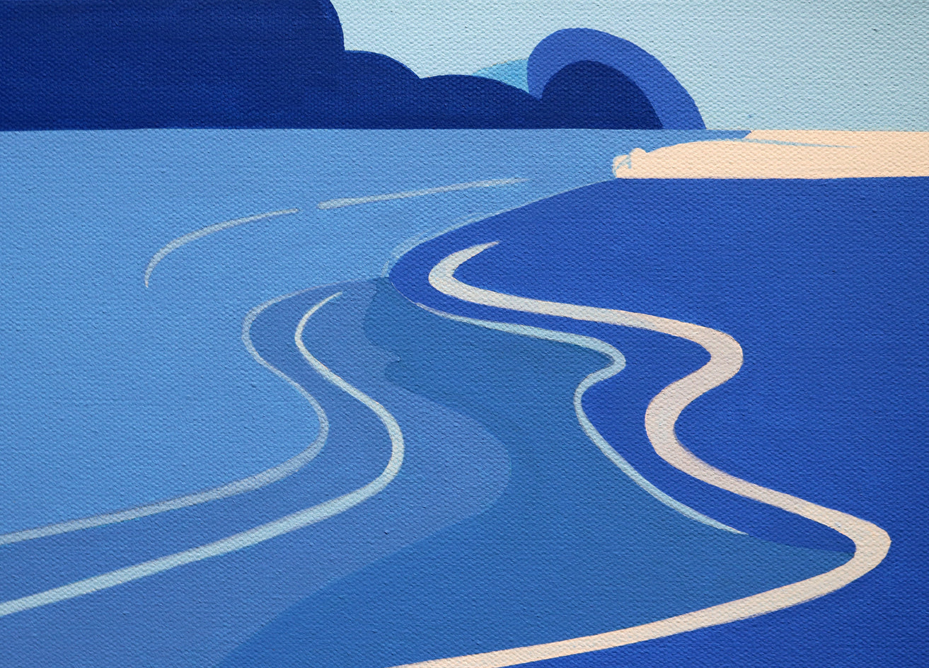 Bird. Watching by Guigen Zha |  Closeup View of Artwork 