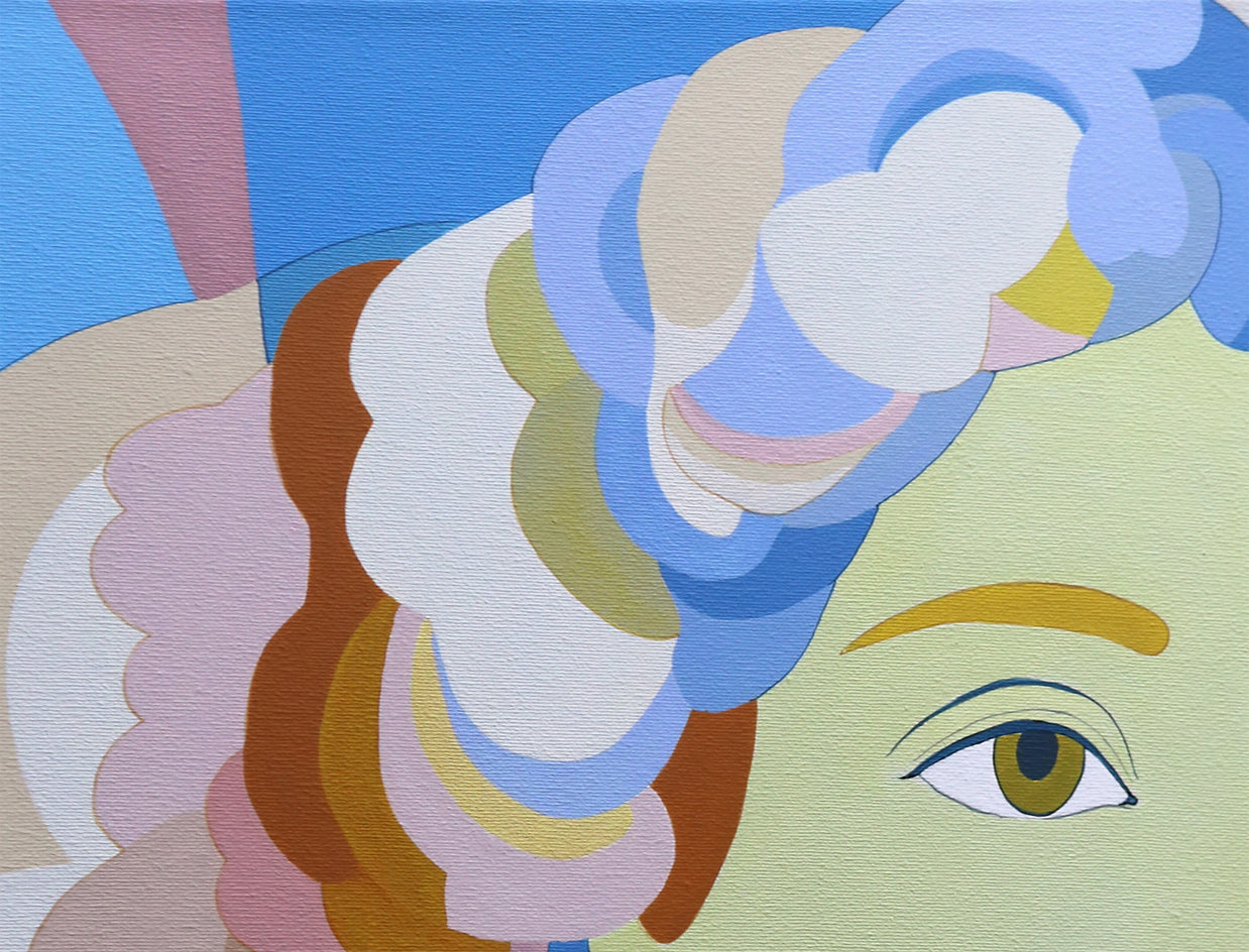 Déjà Vu. Moonlight by Guigen Zha |  Closeup View of Artwork 