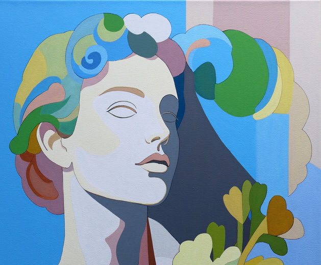 Déjà Vu. Spring by Guigen Zha |   Closeup View of Artwork 