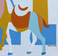 Original art for sale at UGallery.com | Geometric Horse 3 by Guigen Zha | $475 | acrylic painting | 11' h x 14' w | thumbnail 4