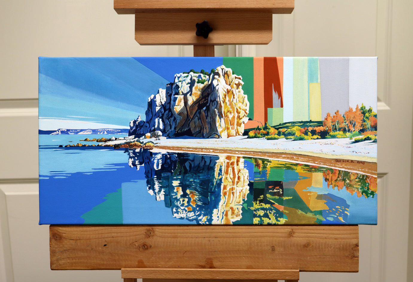 Island. Boulders Beach by Guigen Zha |  Context View of Artwork 