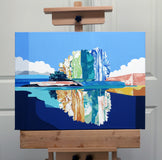 Original art for sale at UGallery.com | Island. Evolution by Guigen Zha | $1,100 | acrylic painting | 18' h x 24' w | thumbnail 3