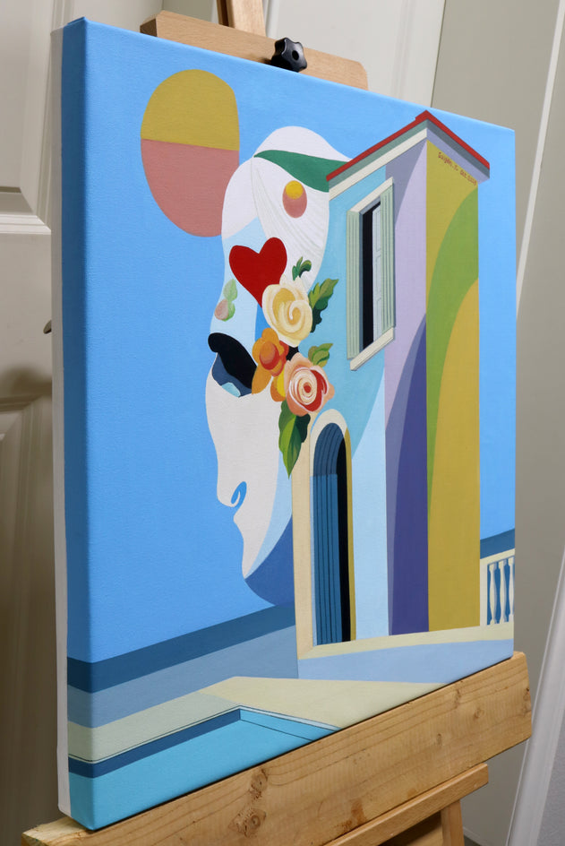 Island. Ghost House by Guigen Zha |  Side View of Artwork 