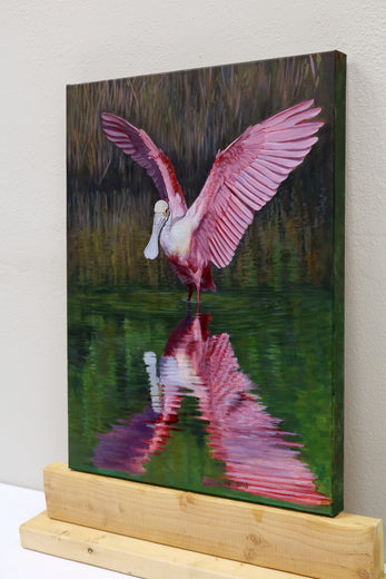 Dancing 1 by Guigen Zha |  Side View of Artwork 