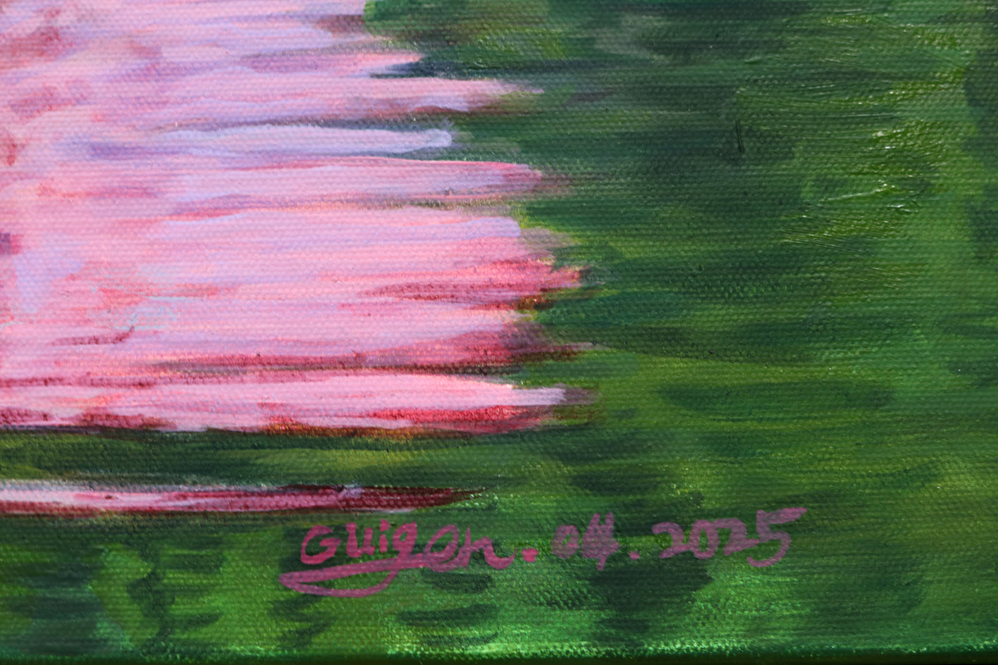 Dancing 2 by Guigen Zha |  Closeup View of Artwork 