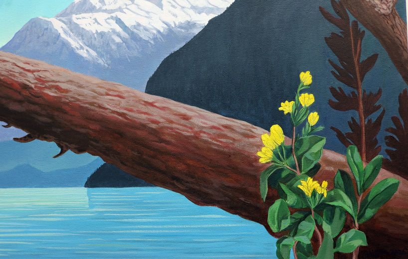 Felidae. Walking Down by Guigen Zha |   Closeup View of Artwork 