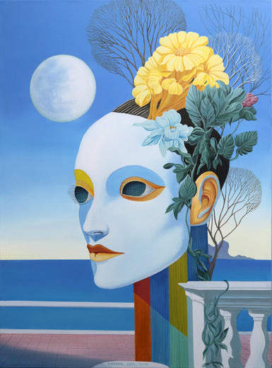 Island. Full Moon by Guigen Zha |  Artwork Main Image 