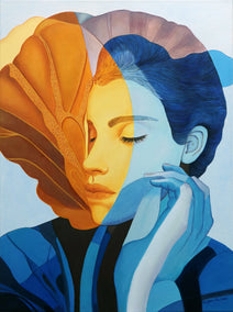 oil painting by Guigen Zha titled Déjà Vu. Removing