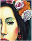 Original art for sale at UGallery.com | Isa the Mexican by Guillermo Martí Ceballos | $650 | acrylic painting | 15.7' h x 11.8' w | thumbnail 4