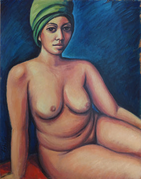 Original art for sale at UGallery.com | Kimri by Guillermo Martí Ceballos | $950 | acrylic painting | 23' h x 18' w