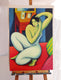 Original art for sale at UGallery.com | Woman Combing Her Hair by Guillermo Martí Ceballos | $1,675 | acrylic painting | 39.3' h x 27.5' w | thumbnail 3