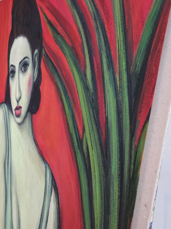 Sensuality by Guillermo Martí Ceballos |  Side View of Artwork 