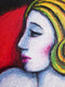 Original art for sale at UGallery.com | Naked on the Red Sofa by Guillermo Martí Ceballos | $1,100 | pastel artwork | 25.6' h x 19.5' w | thumbnail 4