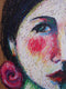 Original art for sale at UGallery.com | Woman with a Flower in Her Hair by Guillermo Martí Ceballos | $950 | pastel artwork | 23' h x 18' w | thumbnail 4
