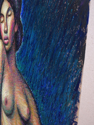 Zhaukiah by Guillermo Martí Ceballos |  Side View of Artwork 