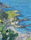 Original art for sale at UGallery.com | Azure Serenity by Gulshaba Abbasova | $2,000 | oil painting | 35' h x 28' w | thumbnail 1