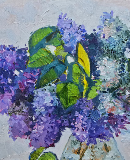 Beauty in Bloom by Gulshaba Abbasova |   Closeup View of Artwork 