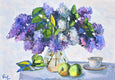 Original art for sale at UGallery.com | Beauty in Bloom by Gulshaba Abbasova | $1,250 | oil painting | 20' h x 28' w | thumbnail 1