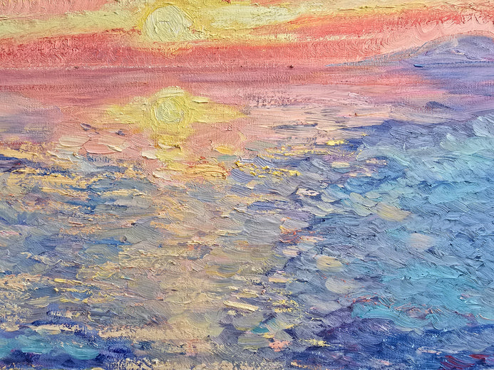 Beyond the Sunset by Gulshaba Abbasova |   Closeup View of Artwork 