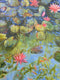 Original art for sale at UGallery.com | Blooming in Still Waters by Gulshaba Abbasova | $1,800 | oil painting | 31' h x 24' w | thumbnail 1