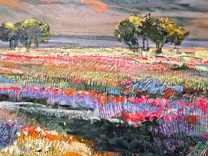 Blooming Meadows by Gulshaba Abbasova |   Closeup View of Artwork 