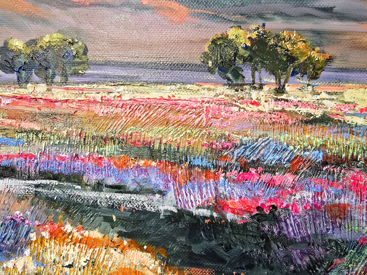 Blooming Meadows by Gulshaba Abbasova |  Closeup View of Artwork 