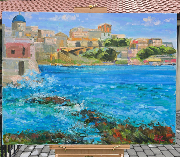 Coastal Rhythm by Gulshaba Abbasova |  Context View of Artwork 