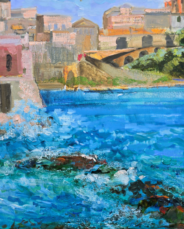 Coastal Rhythm by Gulshaba Abbasova |  Closeup View of Artwork 